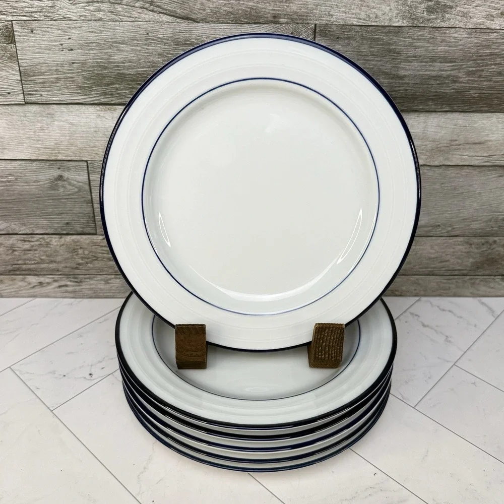 Crate & Barrel Roulette Salad Plates 8.25